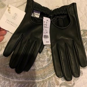 Brunello Cucinelli medium leather driving gloves